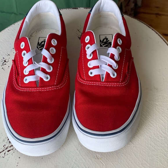 Vans Red Canvas Sneakers - Picture 2 of 10